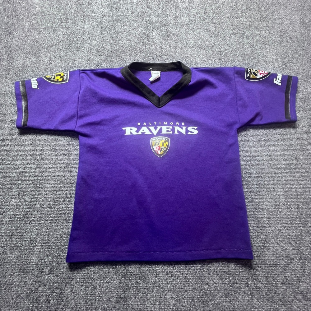 Franklin Baltimore Ravens Youth Jersey Purple Size Medium NFL Football Shirt
